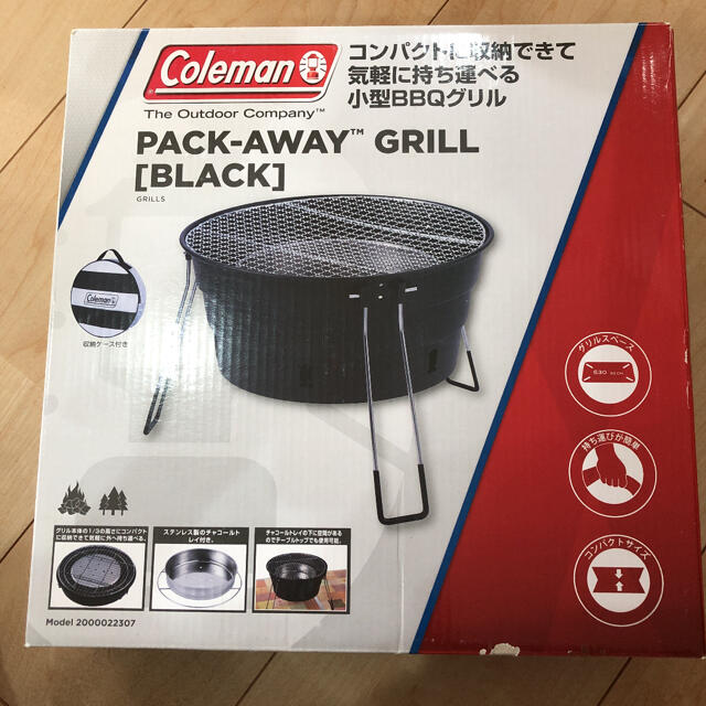 Coleman(コールマン)の⭐︎新品未使用⭐︎ コールマン　小型　BBQ グリル　ブラック スポーツ/アウトドアのアウトドア(ストーブ/コンロ)の商品写真