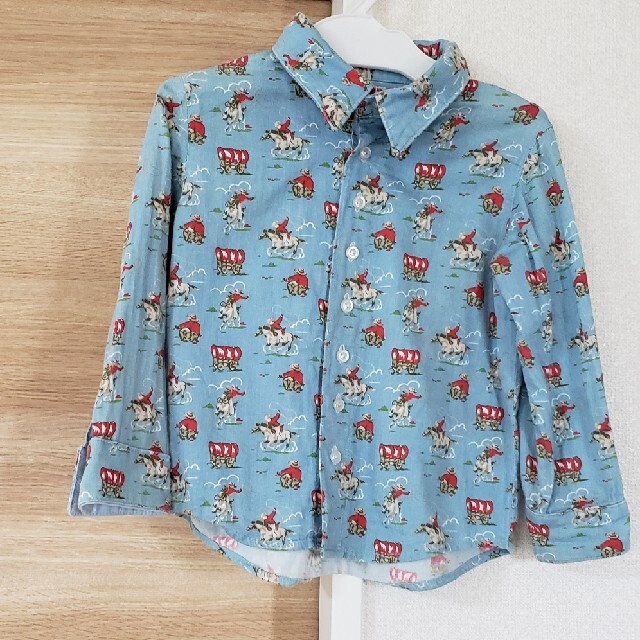 Cath Kidston(キャスキッドソン)のキャス・キッドソン　カウボーイ柄シャツ　100？ キッズ/ベビー/マタニティのキッズ服男の子用(90cm~)(ブラウス)の商品写真