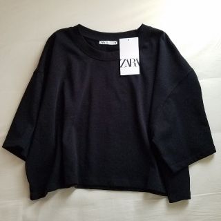 ザラ(ZARA)の専用！　ZARA　ブラックTシャツ　L(Tシャツ(半袖/袖なし))