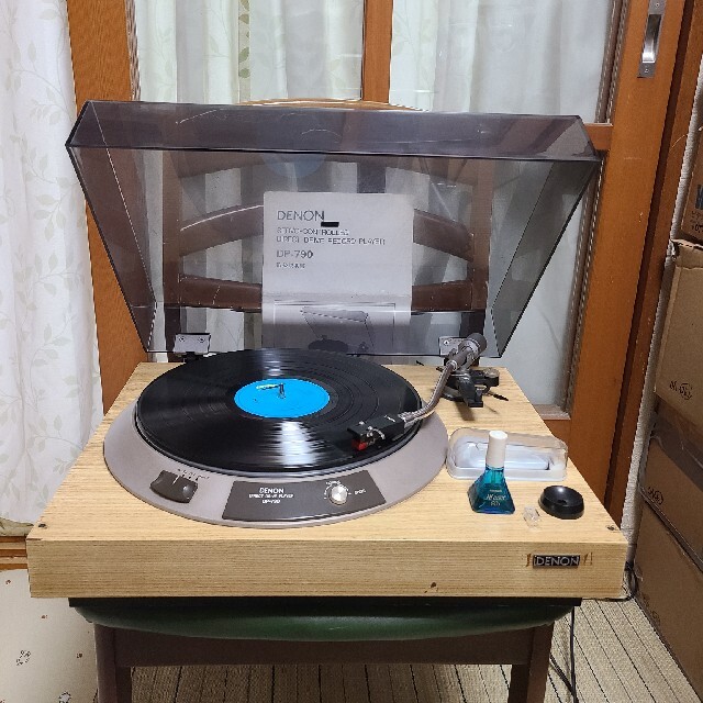 フルレストア完動品！カートリッジ新品！DENONレコードプレーヤーDP-790W