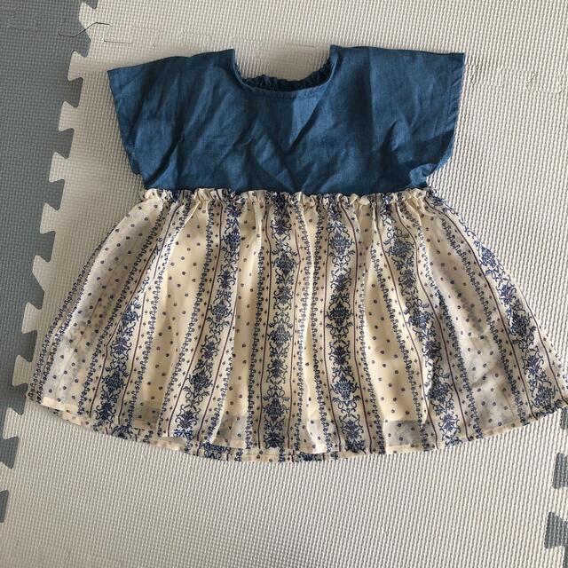 チュニック　110 キッズ/ベビー/マタニティのキッズ服女の子用(90cm~)(Tシャツ/カットソー)の商品写真