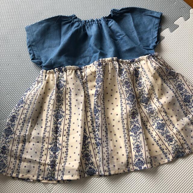 チュニック　110 キッズ/ベビー/マタニティのキッズ服女の子用(90cm~)(Tシャツ/カットソー)の商品写真