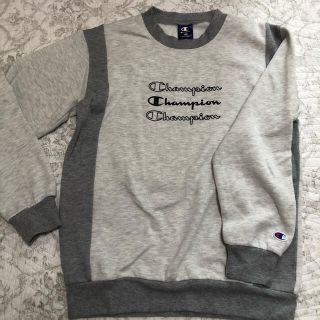 チャンピオン(Champion)の160 チャンピオン　裏起毛　スウェット　グレー(Tシャツ/カットソー)