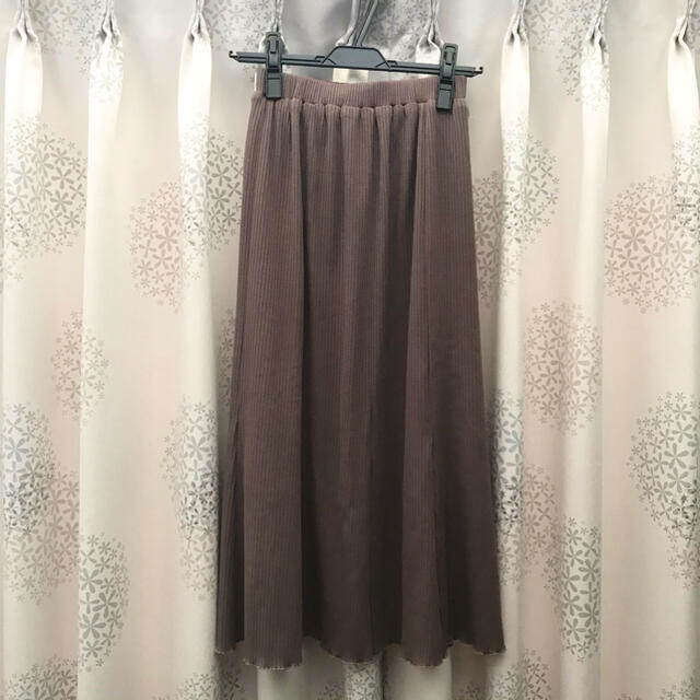 リブカットマーメイドスカート モカブラウン レディースのスカート(ロングスカート)の商品写真
