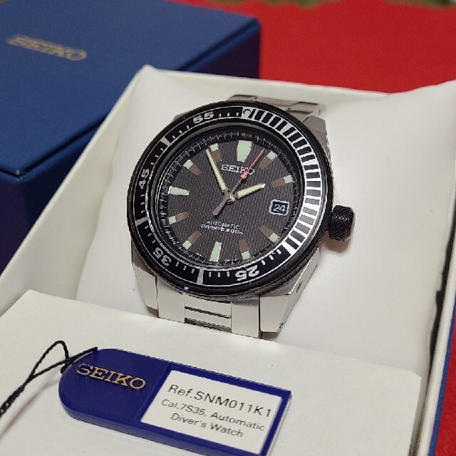 レア】SEIKO セイコー サムライ 侍 ダイバー ブラック 200m 喜ばれる誕生日