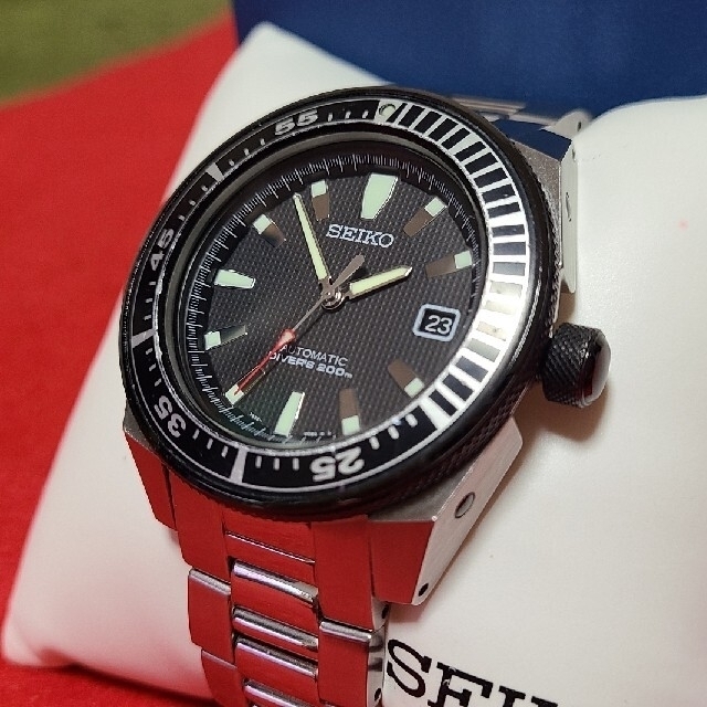 レア】SEIKO セイコー サムライ 侍 ダイバー ブラック 200m 喜ばれる誕生日