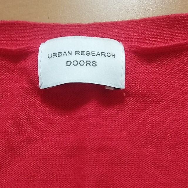 URBAN RESEARCH DOORS(アーバンリサーチドアーズ)のurban researchの赤色カーディガン レディースのトップス(カーディガン)の商品写真
