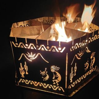 ココペリヘキサゴン】組立式焚火台 焚火 キャンプ アウトドア BBQの