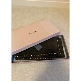 ミュウミュウ(miumiu)のMiuMiu レザーショール(マフラー/ショール)