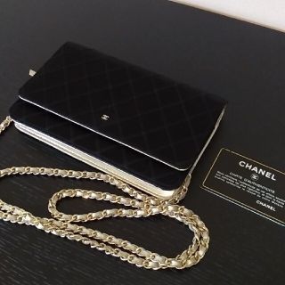 シャネル(CHANEL)のお値下げ♪【CHANEL】サテン♪チェーンウォレット(ショルダーバッグ)