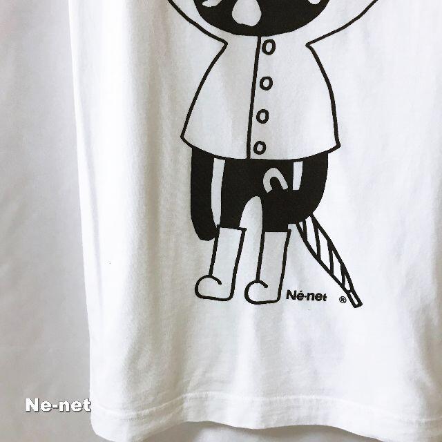 Ne-net(ネネット)の【Ne-net】ネネット SLICKER RAINにゃー Tシャツ 白 レディースのトップス(Tシャツ(半袖/袖なし))の商品写真