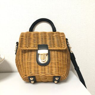 マウジー(moussy)のmoussy カゴバック ショルダー(かごバッグ/ストローバッグ)