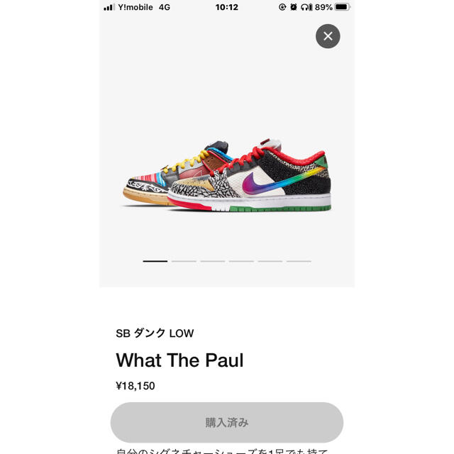 NIKE SB ダンク LOW What The Paul  26.5