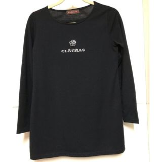 クレイサス(CLATHAS)のクレイサス  長袖　カットソー　ネイビー　Ｍサイズ(カットソー(長袖/七分))