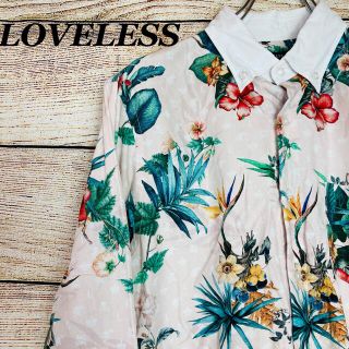 ラブレス(LOVELESS)の【希少】ラブレスLOVELESS 花柄シャツ　総柄　長袖　古着　高級ブランド(シャツ)