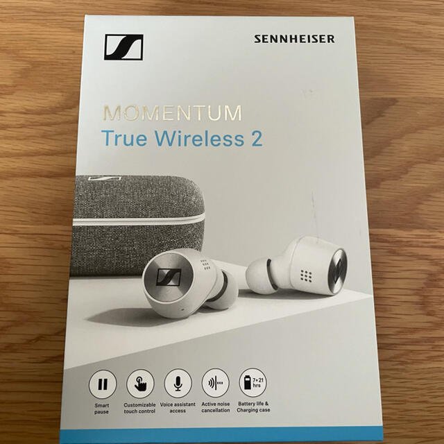 激安店舗 SENNHEISER - ゼンハイザー MOMENTUM True Wireless 2 白 ヘッドフォン/イヤフォン