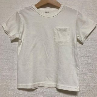 ムジルシリョウヒン(MUJI (無印良品))の白Tシャツ　100(Tシャツ/カットソー)