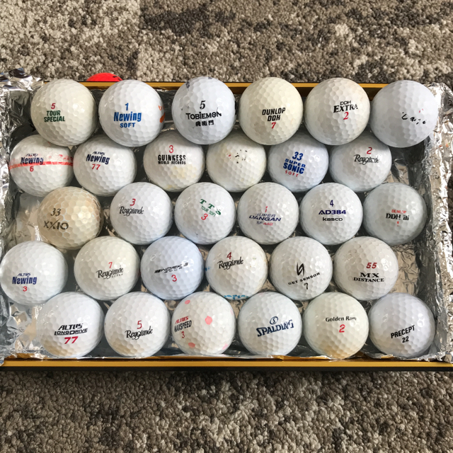 ゴルフボール ロストボール ホワイト 30球