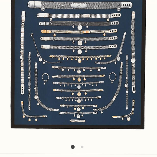 90×90 cm【美品】エルメス　カレ90 2020AW トレゾール・ドゥ・メドール