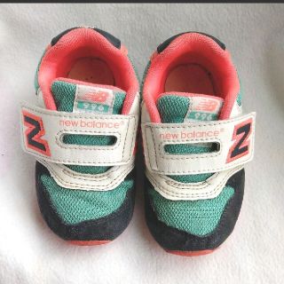 ニューバランス(New Balance)の最終価格♡ New Balance 14cm スニーカー グリーン×ピンク♡③(スニーカー)