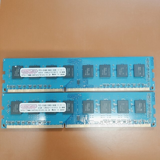 DDR3-1600 メモリ 16GB (8GBx2)