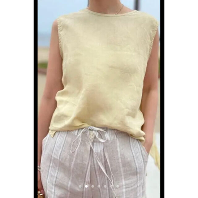 アンミヌ☆バックコンシャストップス(Yellow) レディースのトップス(シャツ/ブラウス(半袖/袖なし))の商品写真