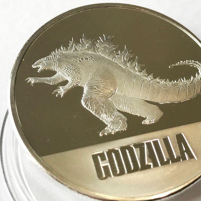 ゴジラVSコング銀貨 ゴジラバージョン 2021年発行 純銀1オンスの ゴジラVSコング銀貨 ゴジラバージョン 2021年発行 純銀1オンスの