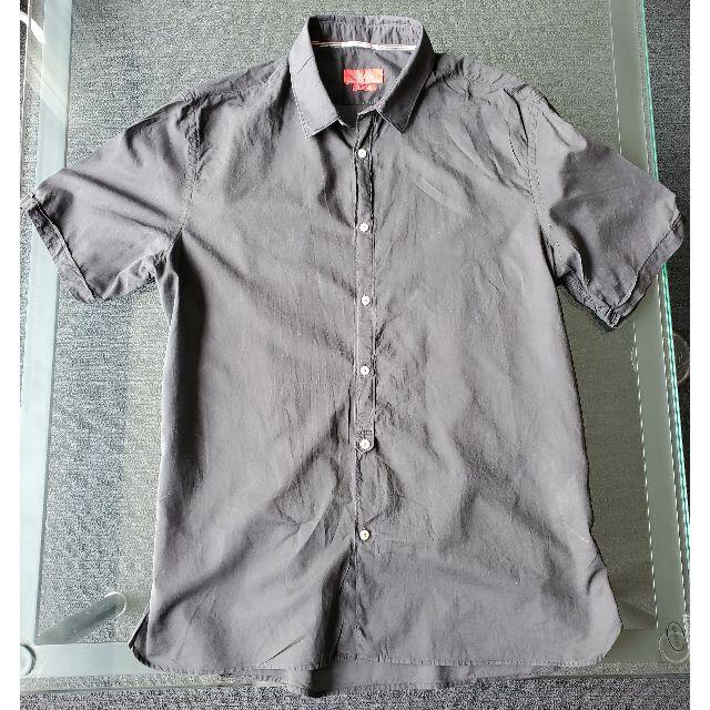 ZARA(ザラ)のZARA 　半袖　シャツ　ブラック メンズのトップス(シャツ)の商品写真
