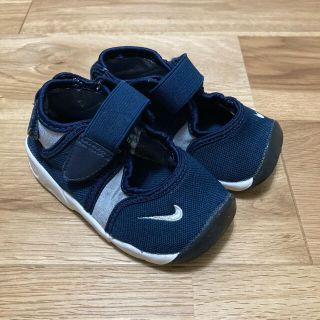 ナイキ(NIKE)のNIKE  リトルリフト　ネイビー　12  13(サンダル)