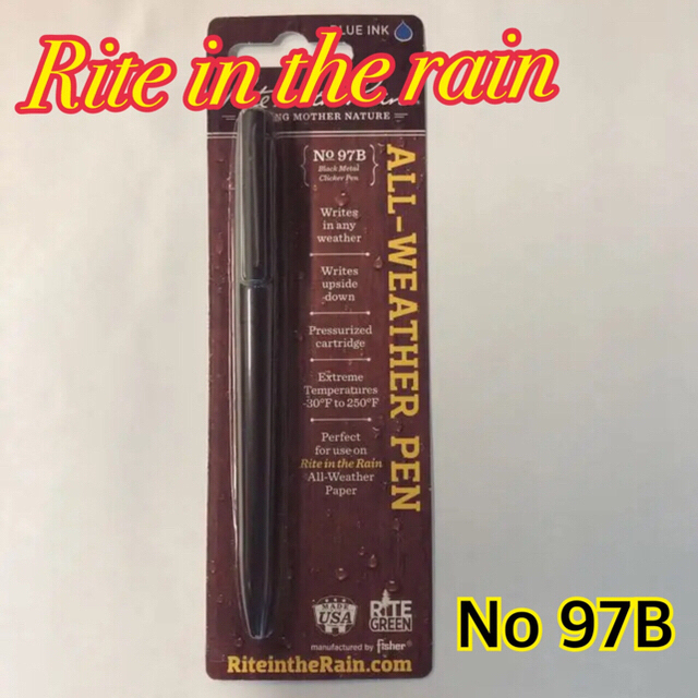 防水ペン (Rite in  the Rain) ブルーインク エンタメ/ホビーのミリタリー(その他)の商品写真