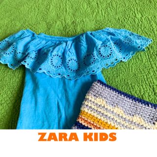 ザラキッズ(ZARA KIDS)の【値下げ】ZARA KIDS オフショルダー　トップス(Tシャツ/カットソー)