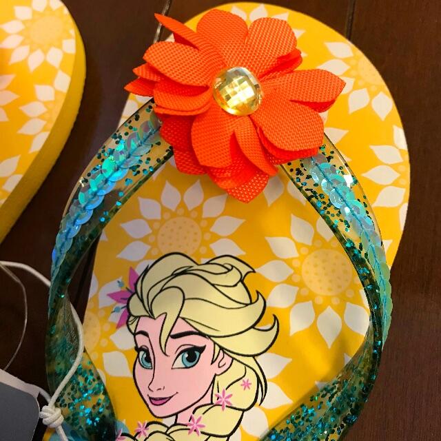 Disney(ディズニー)の未使用★ディズニーストア アナと雪の女王 ビーチサンダル22cm★エルサ プール キッズ/ベビー/マタニティのベビー靴/シューズ(~14cm)(サンダル)の商品写真