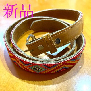 チチカカ(titicaca)の新品★ビーズレザーベルト　ウエスタン　レディース(ベルト)