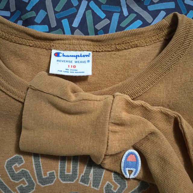 Champion(チャンピオン)の▷used▷Champion チャンピオン 長袖Tシャツ 110 キッズ/ベビー/マタニティのキッズ服男の子用(90cm~)(Tシャツ/カットソー)の商品写真