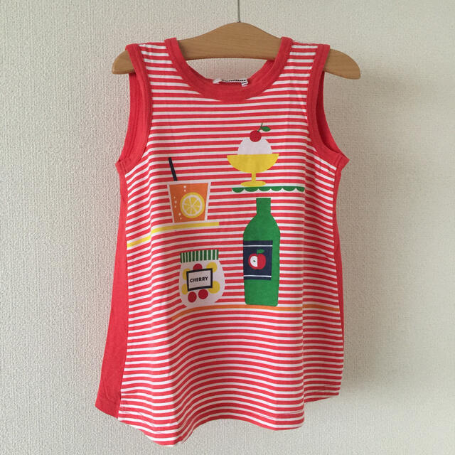 familiar(ファミリア)のfamiliar ファミリア タンクトップ Tシャツ 110 キッズ/ベビー/マタニティのキッズ服女の子用(90cm~)(Tシャツ/カットソー)の商品写真