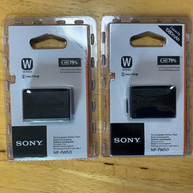 2個 SONY NP-FW50 αシリーズ RX10シリーズ 用バッテリー