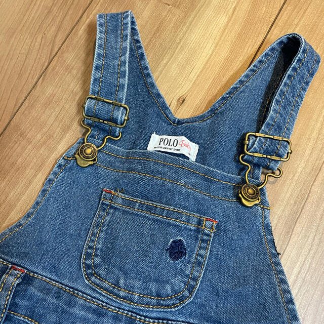 しまむら(シマムラ)のpolo baby値下げ美品⭐︎デニムロンパース キッズ/ベビー/マタニティのベビー服(~85cm)(ロンパース)の商品写真