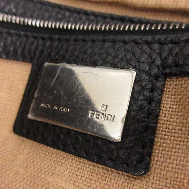 FENDI(フェンディ)のフェンディ セレリア リンダバッグ ハンドバッグ ズッカ柄 グレー 黒 レディースのバッグ(ショルダーバッグ)の商品写真