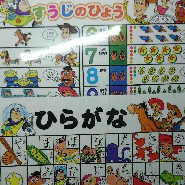 あおい様専用ページ♥️トイ・ストーリー ひらがな表 数字表 | フリマアプリ ラクマ