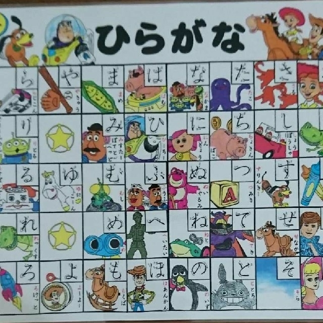 あおい様専用ページ♥️トイ・ストーリー ひらがな表 数字表