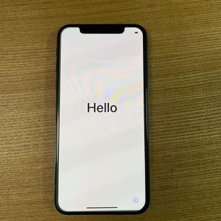 アイフォーン(iPhone)のiPhone X 256GB スペースグレイ【バッテリー膨張有り】(スマートフォン本体)