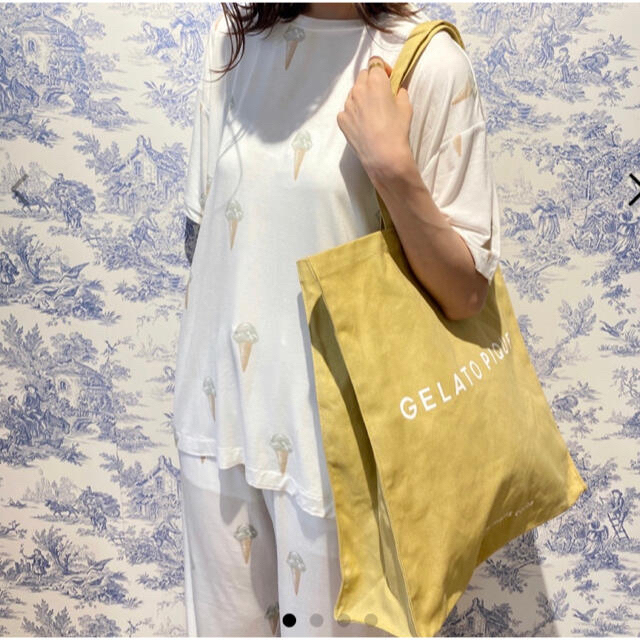gelato pique ジェラピケ ホビートートバッグ イエロー-