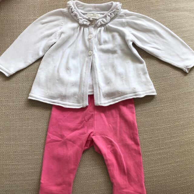 babyGAP(ベビーギャップ)のGAP baby レギンス　カーディガン付き　0〜3ヶ月 キッズ/ベビー/マタニティのベビー服(~85cm)(カーディガン/ボレロ)の商品写真