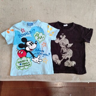 ミッキーマウス(ミッキーマウス)のミッキーマウス Tシャツサイズ100 2枚セット(Tシャツ/カットソー)