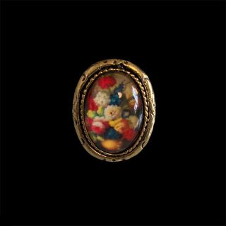 グリモワール(Grimoire)の୨୧ Vintage rétro Flower Art Ring(リング(指輪))