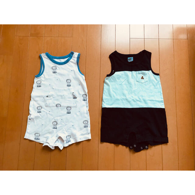 babyGAP(ベビーギャップ)のベビーギャップ ノースリ ロンパース 12-18m キッズ/ベビー/マタニティのベビー服(~85cm)(ロンパース)の商品写真