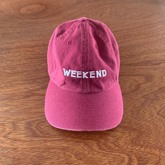 WEEKEND NEAT 47 CAP バーガンディ　キャップ