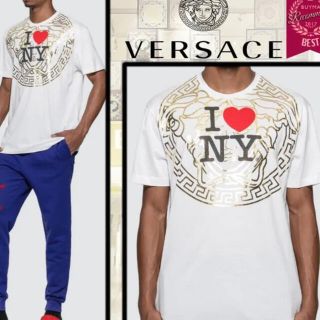 ヴェルサーチ(VERSACE)のversace ヴェルサーチ ロゴ Tシャツ(Tシャツ/カットソー(半袖/袖なし))