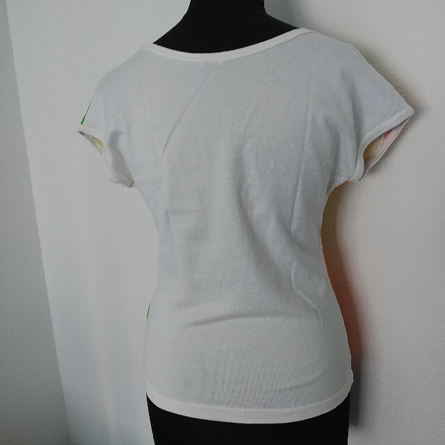 未使用  dualite カラフルTシャツ レディース M  半袖 カットソー  レディースのトップス(Tシャツ(半袖/袖なし))の商品写真