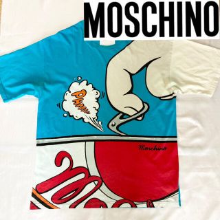 モスキーノ(MOSCHINO)の15ss◆MOSCHINO◆アニメドリンク柄フルプリント オーバーサイズTシャツ(Tシャツ/カットソー(半袖/袖なし))